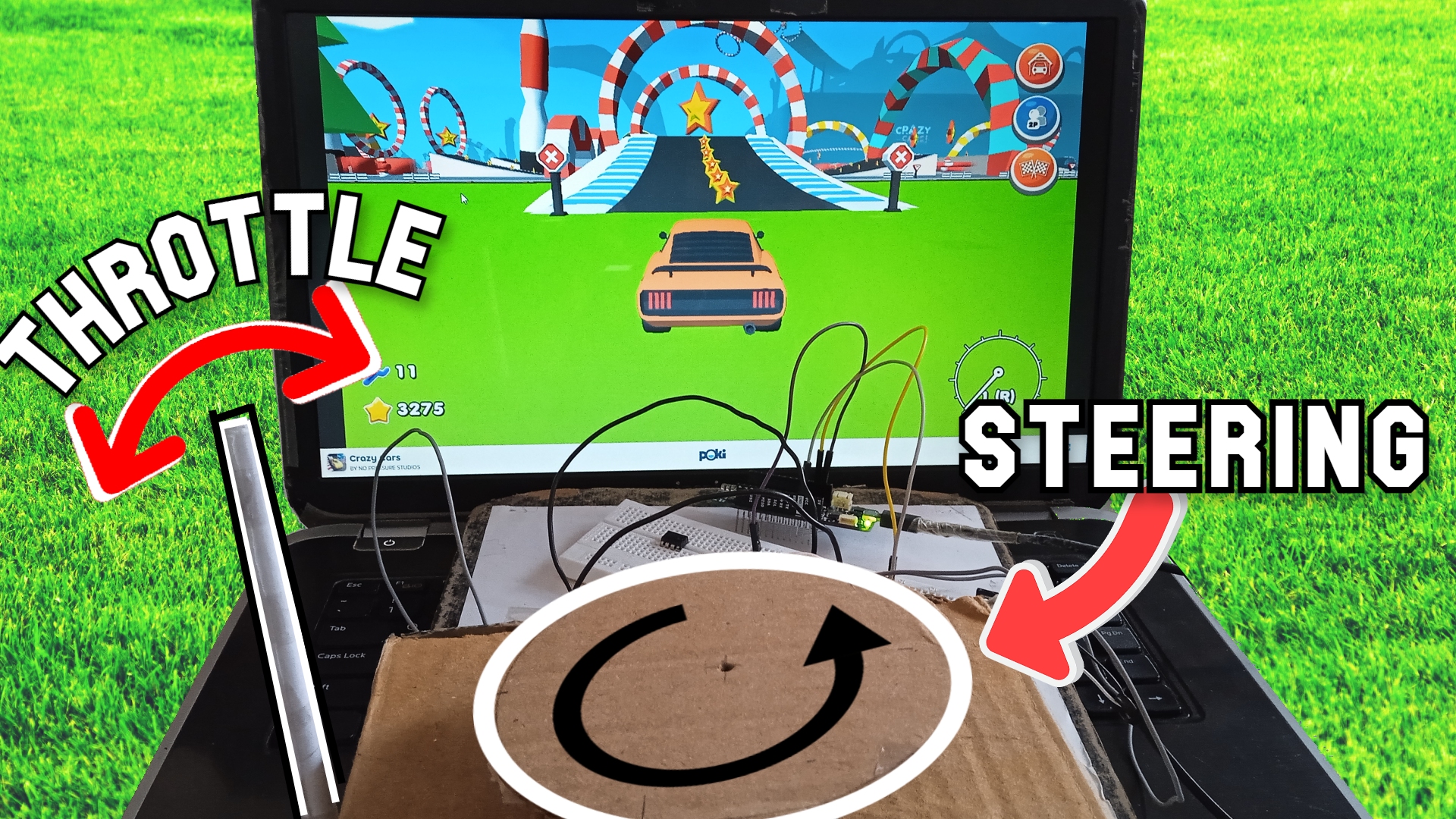 Diy Arduino Box Sim Racing DIY Car Driving Simulator | Get the Feel Of Real Car | With Cardboard ...