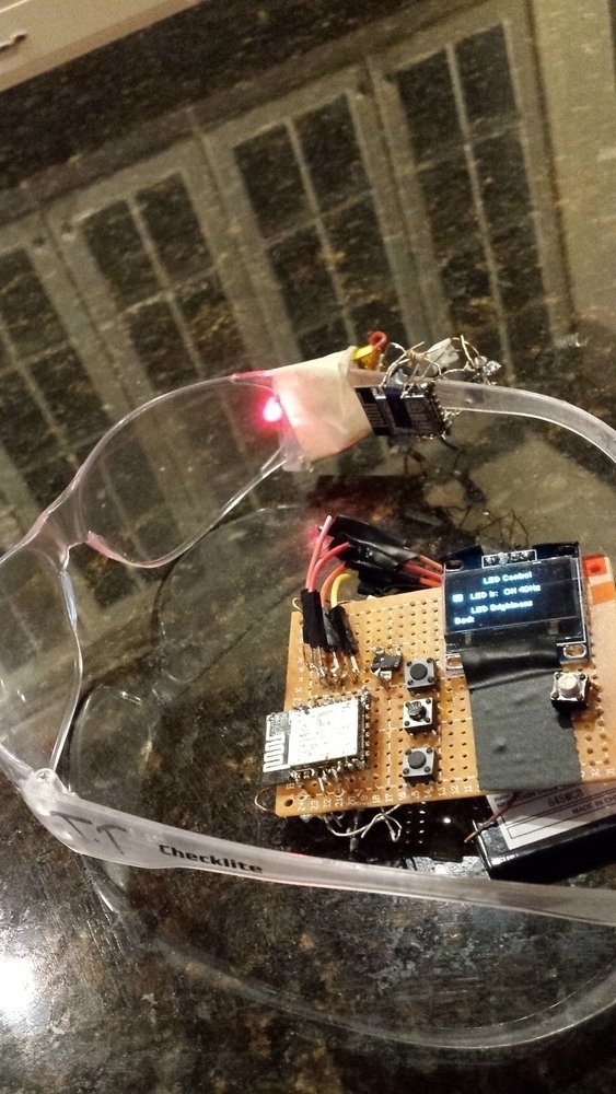 Wireless Light Therapy (Alzheimer's) Glasses and Lights Arduino