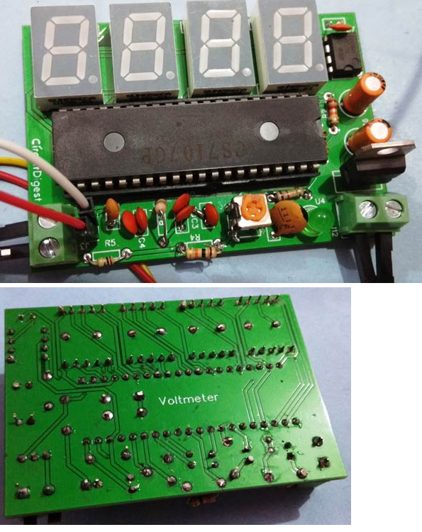 Simple Digital Voltmeter Circuit with PCB using ICL7107 | Arduino ...