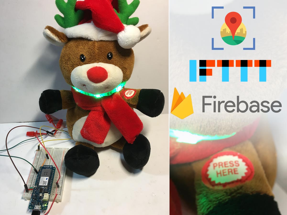 Santa Sign Remote Control Dash Button Santa with Arduino MKR1000 | Arduino Project Hub